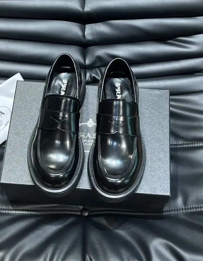 hype Prada Leather Shoes