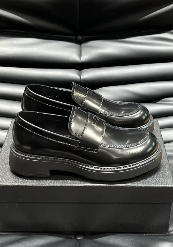 hype Prada Leather Shoes