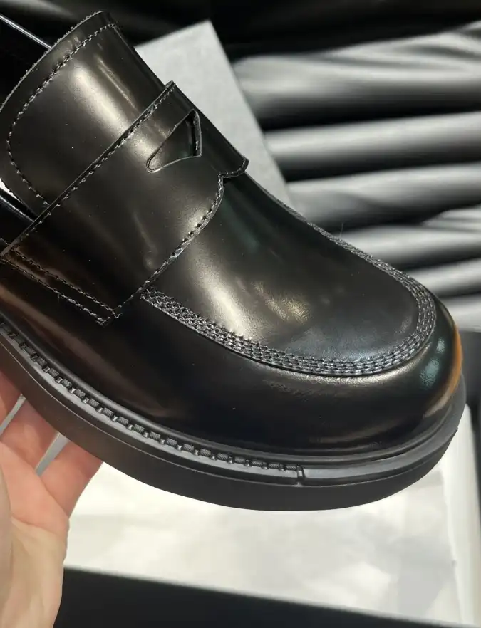 hype Prada Leather Shoes