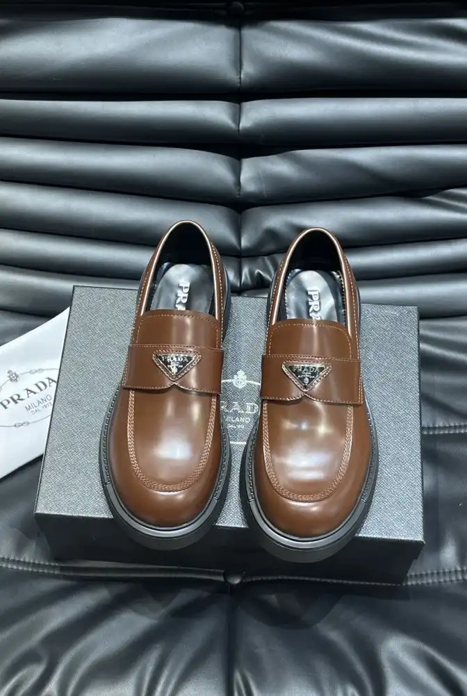 hype Prada Leather Shoes