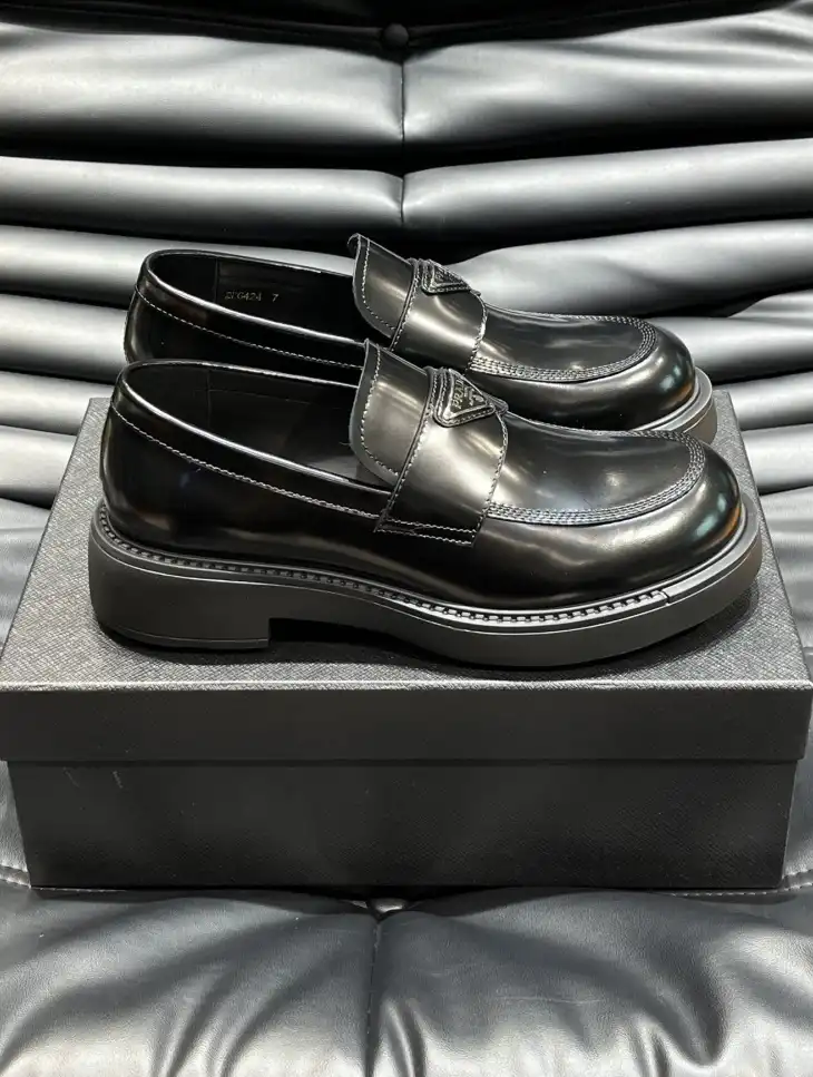 hype Prada Leather Shoes