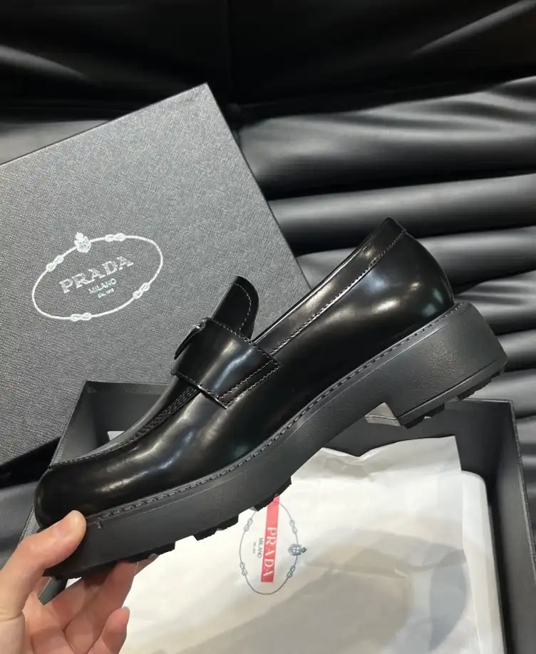 hype Prada Leather Shoes