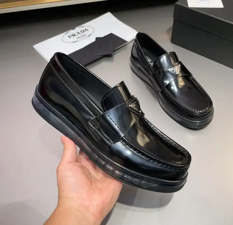 hype Prada Leather Shoes