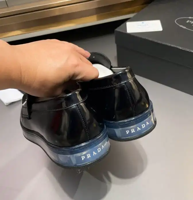 hype Prada Leather Shoes