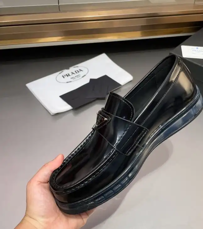 hype Prada Leather Shoes