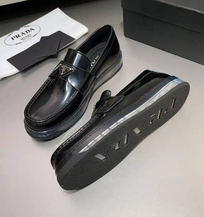 hype Prada Leather Shoes