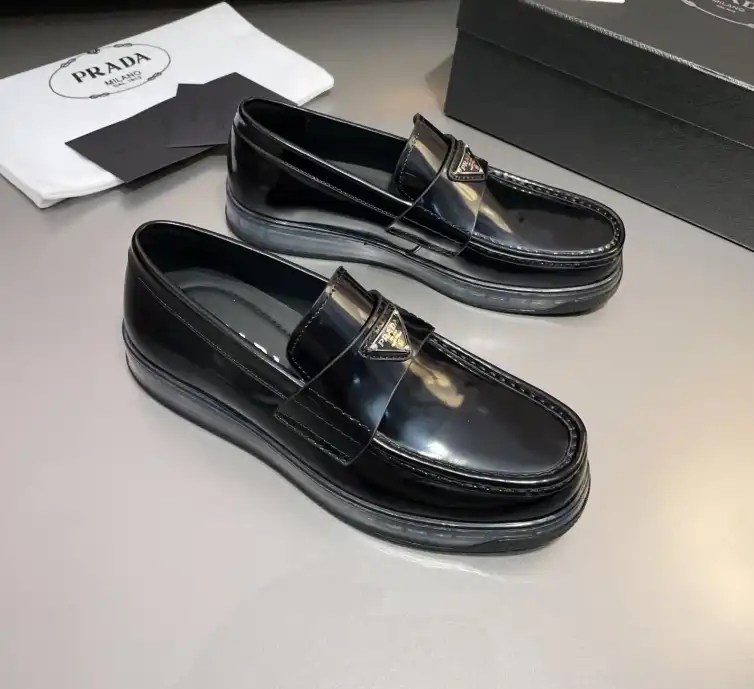 hype Prada Leather Shoes