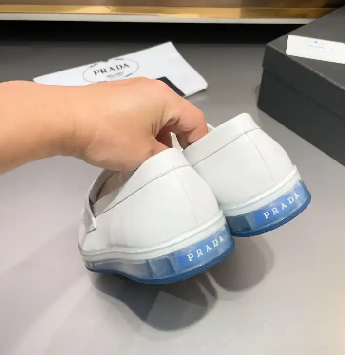 hype Prada Leather Shoes