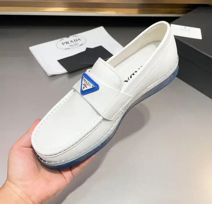 hype Prada Leather Shoes