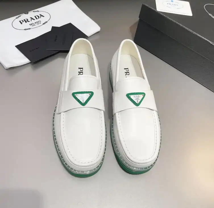 hype Prada Leather Shoes