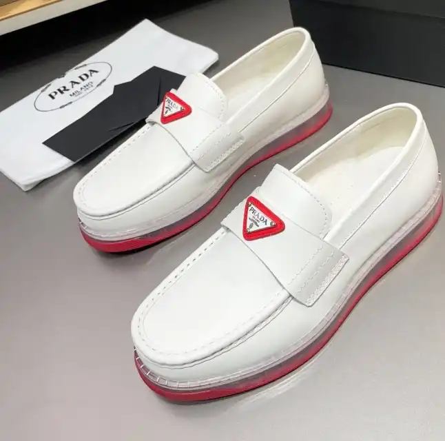 hype Prada Leather Shoes