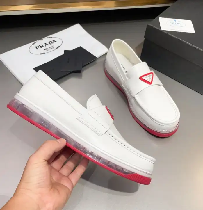 hype Prada Leather Shoes