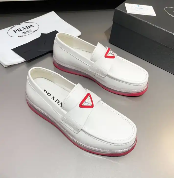 hype Prada Leather Shoes