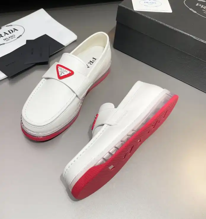 hype Prada Leather Shoes