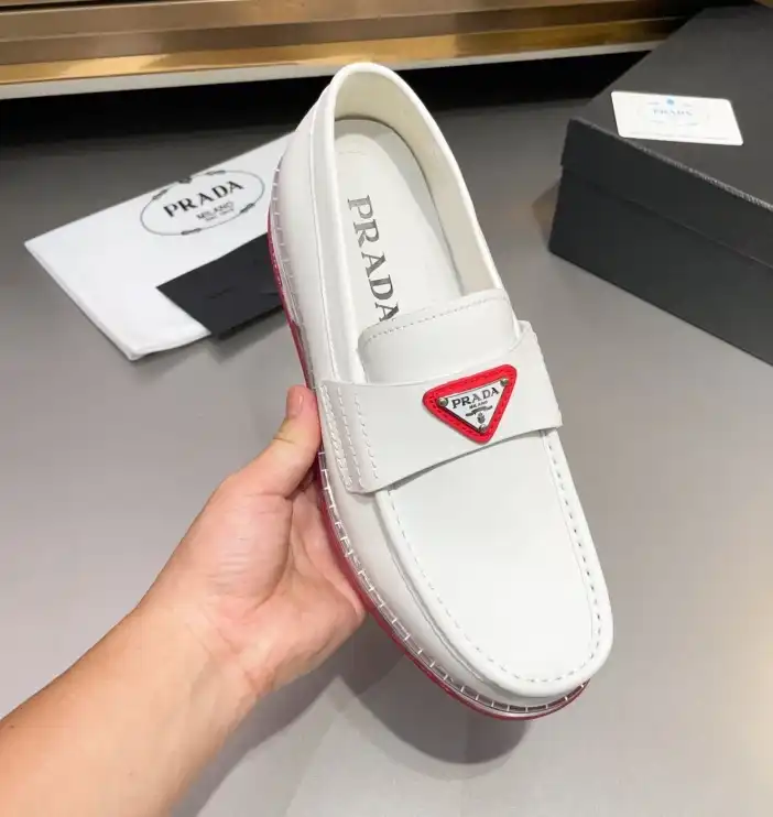 hype Prada Leather Shoes