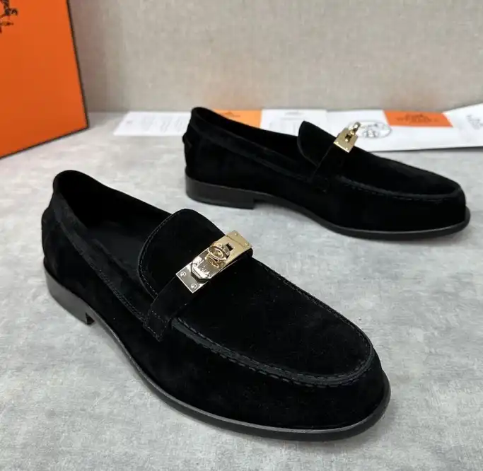 hype Hermes Leather Shoes