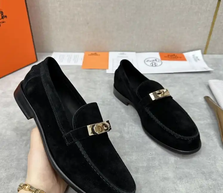 hype Hermes Leather Shoes