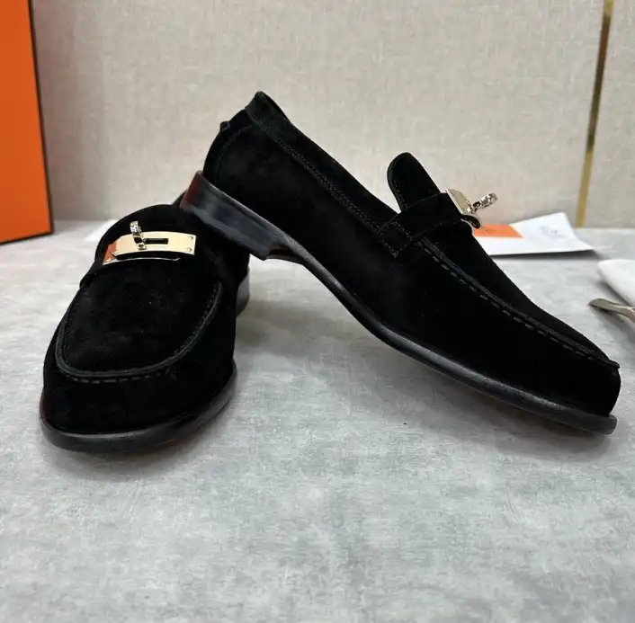 hype Hermes Leather Shoes