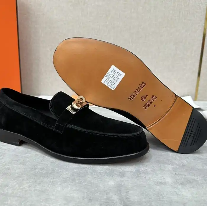 hype Hermes Leather Shoes