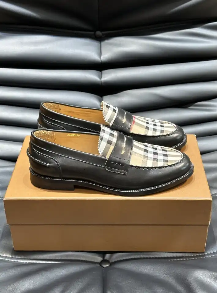 hype Burberry Leather Shoes