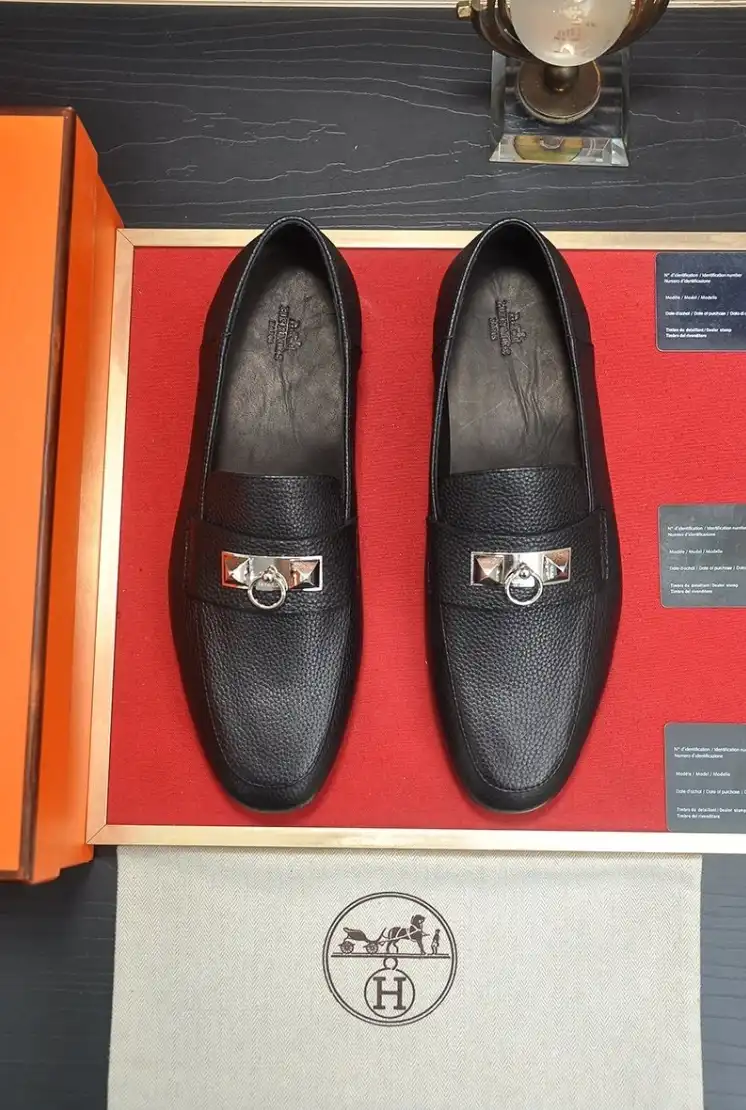 hype Hermes Leather Shoes