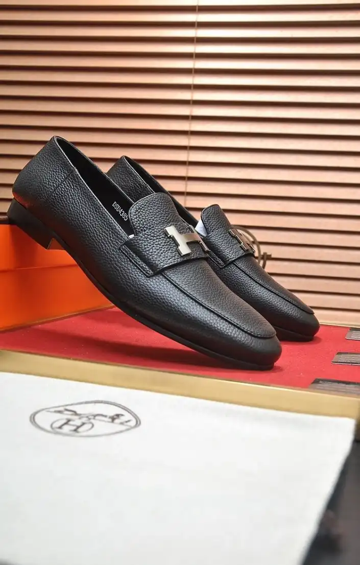 hype Hermes Leather Shoes