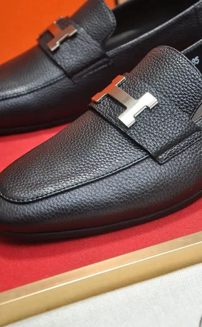 hype Hermes Leather Shoes