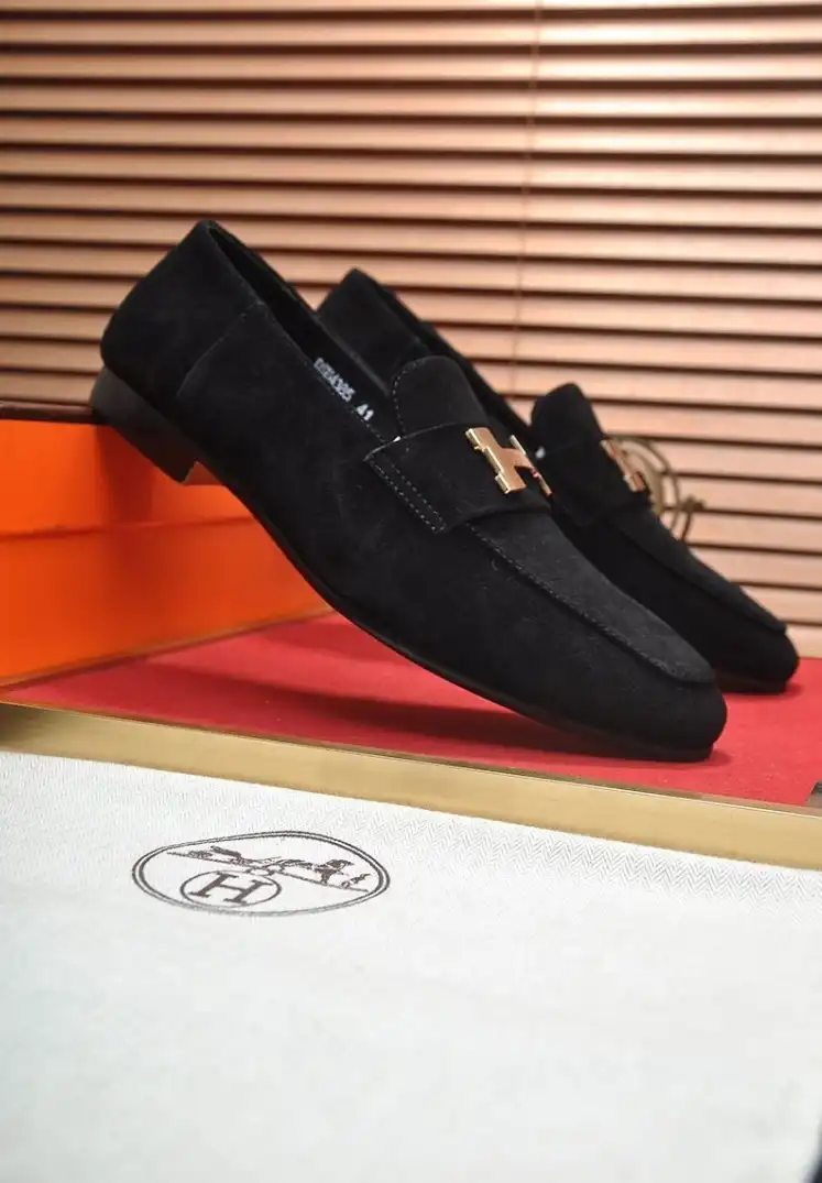 hype Hermes Leather Shoes