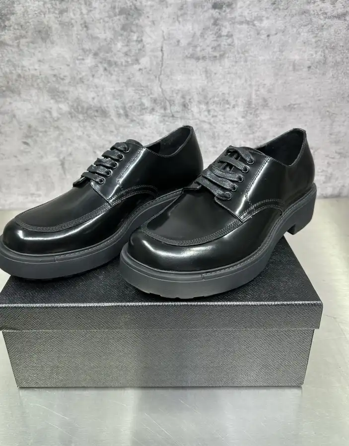 hype Prada Leather Shoes