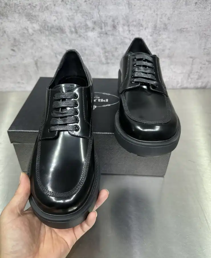 hype Prada Leather Shoes