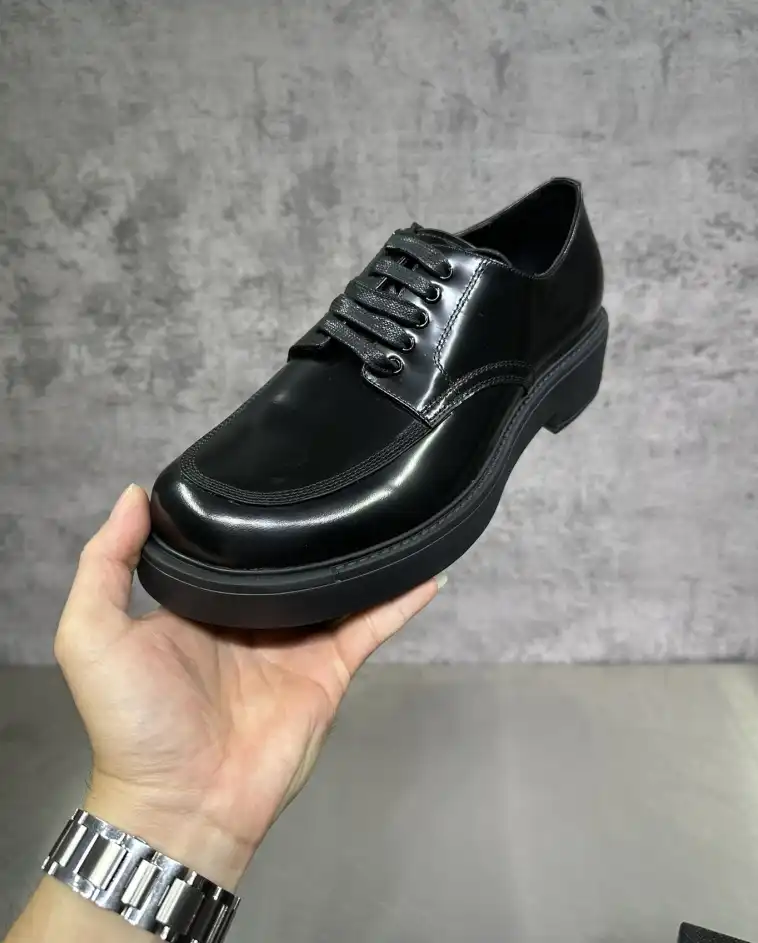 hype Prada Leather Shoes