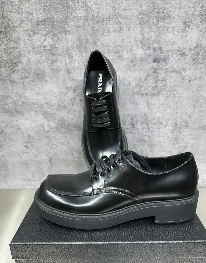 hype Prada Leather Shoes