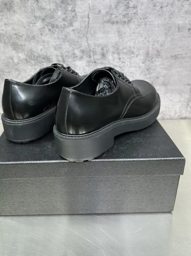 hype Prada Leather Shoes