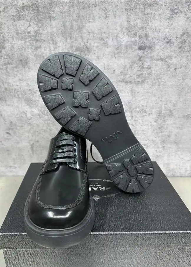 hype Prada Leather Shoes