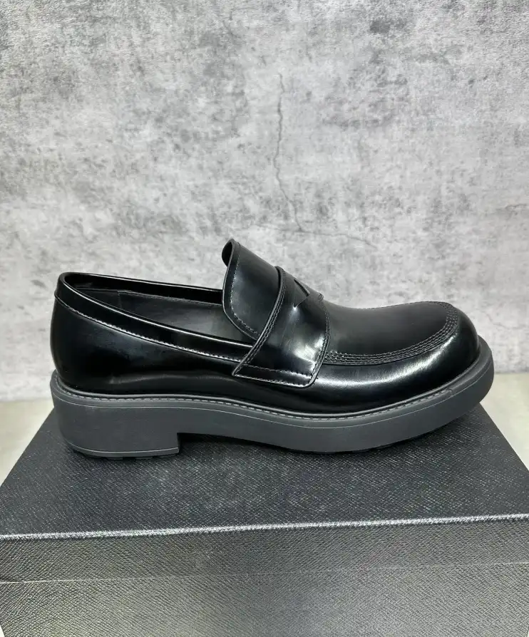 hype Prada Leather Shoes