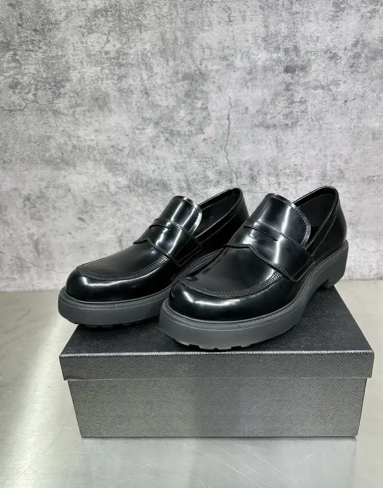 hype Prada Leather Shoes