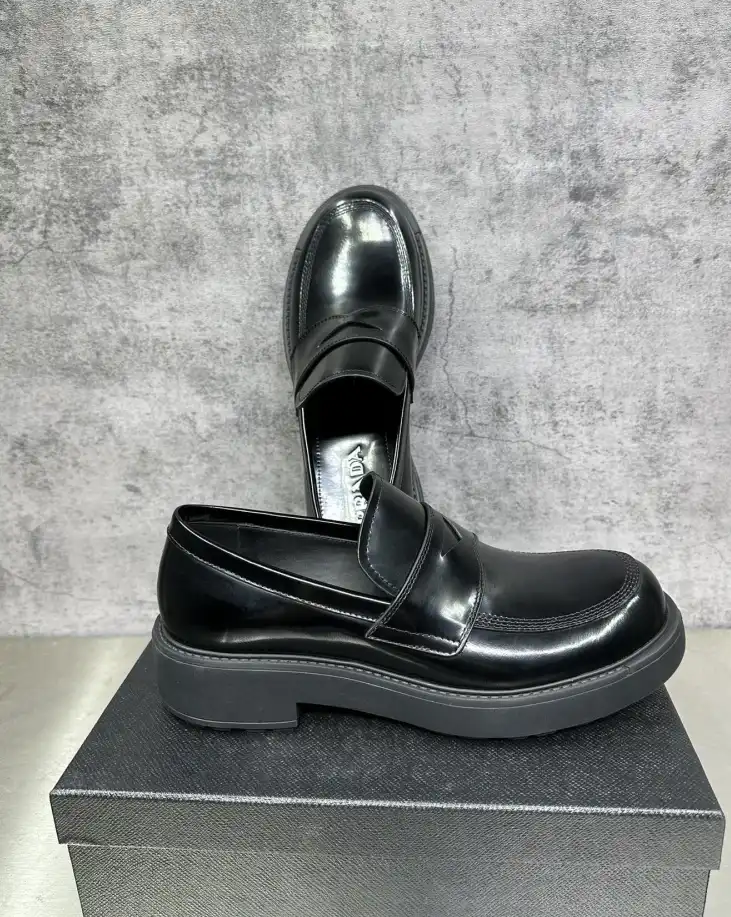 hype Prada Leather Shoes