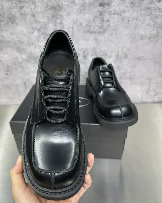 hype Prada Leather Shoes