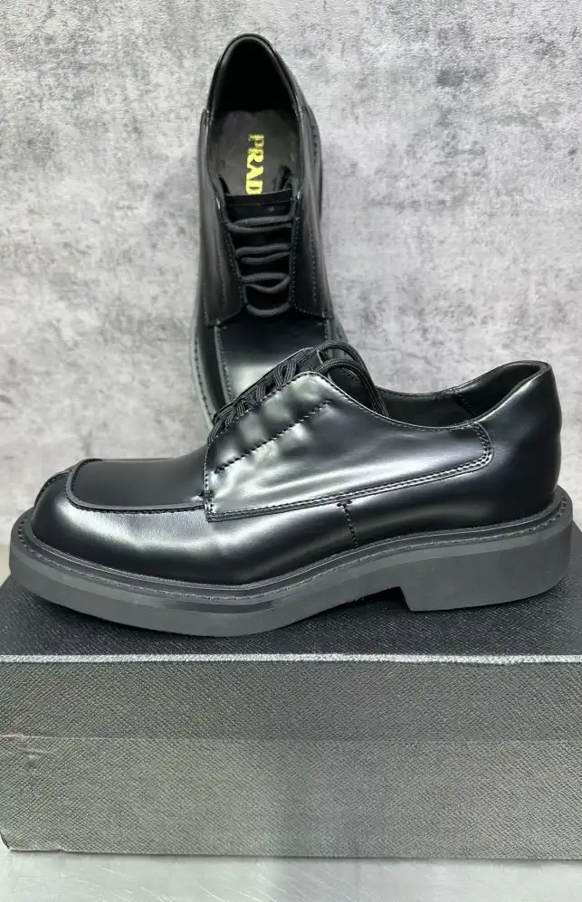 hype Prada Leather Shoes