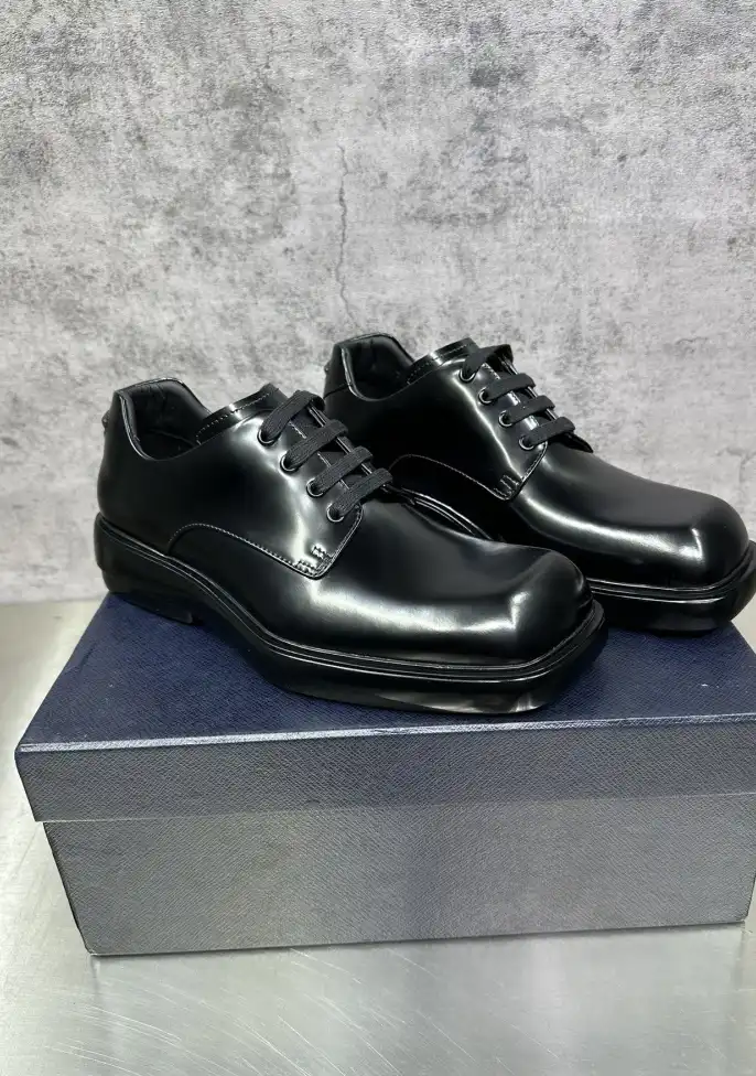 hype Prada Leather Shoes