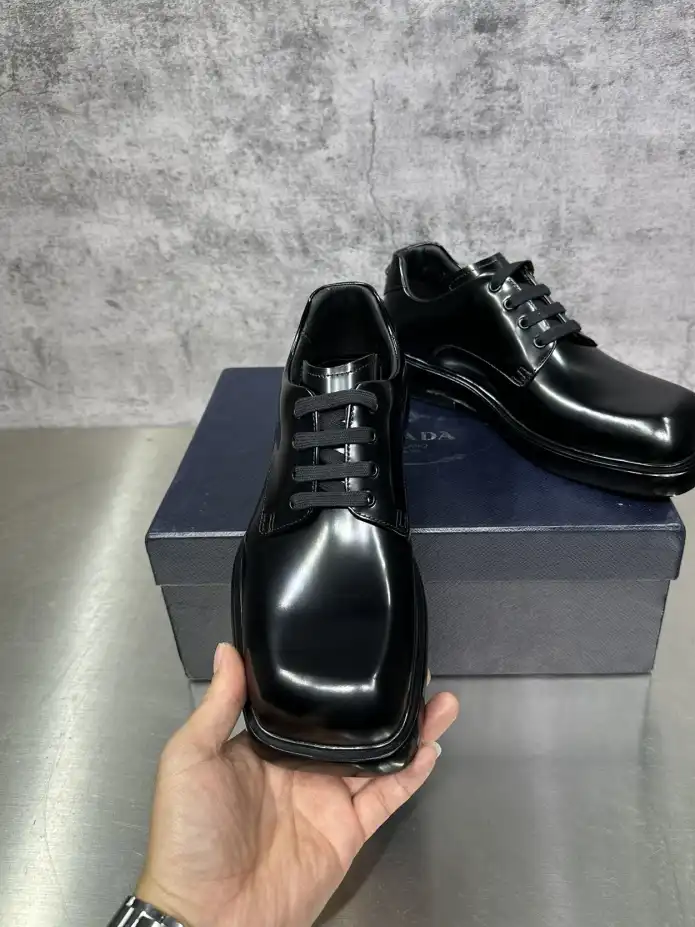 hype Prada Leather Shoes