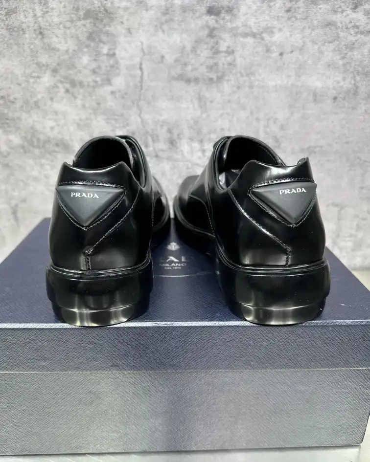 hype Prada Leather Shoes