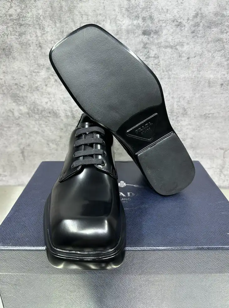 hype Prada Leather Shoes