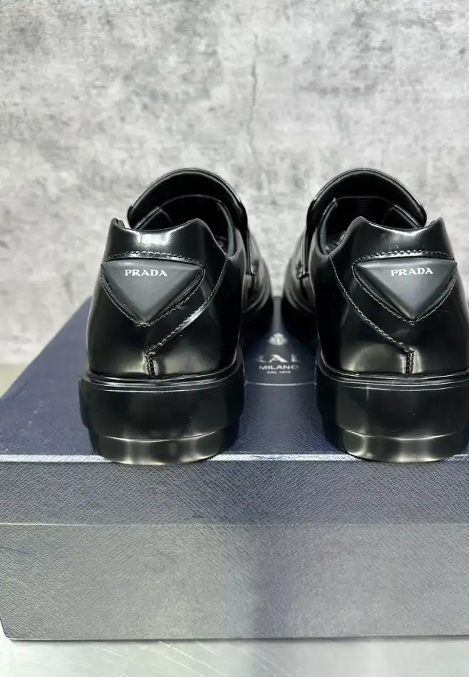 hype Prada Leather Shoes