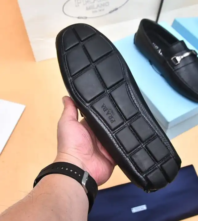 hype Prada Leather Shoes