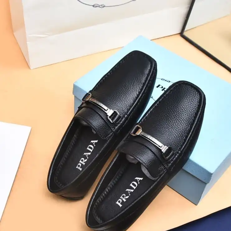 hype Prada Leather Shoes