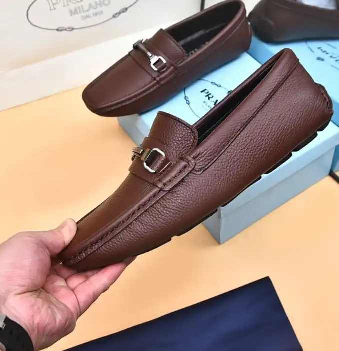 hype Prada Leather Shoes