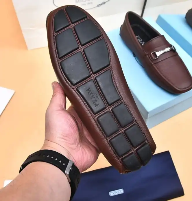 hype Prada Leather Shoes