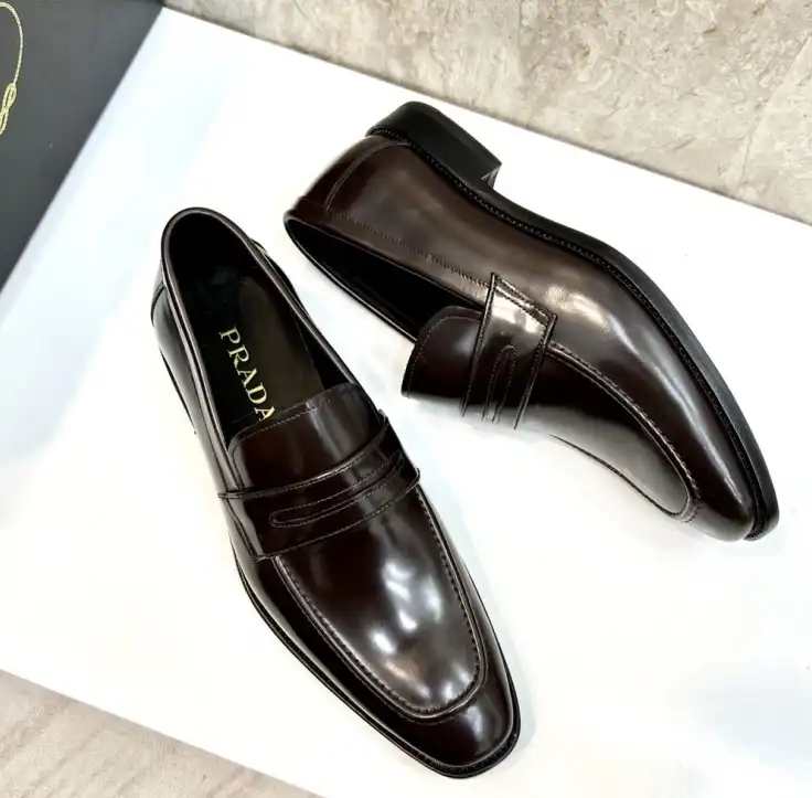 hype Prada Leather Shoes