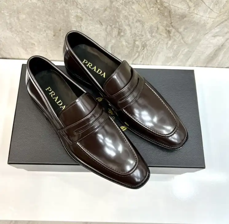 hype Prada Leather Shoes